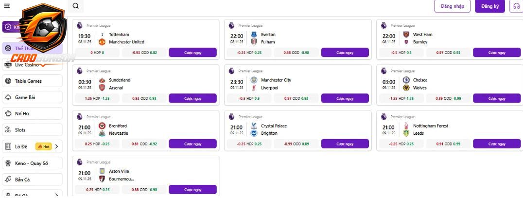 Web cá độ bóng đá siêu nhanh tại nhà cái Max79