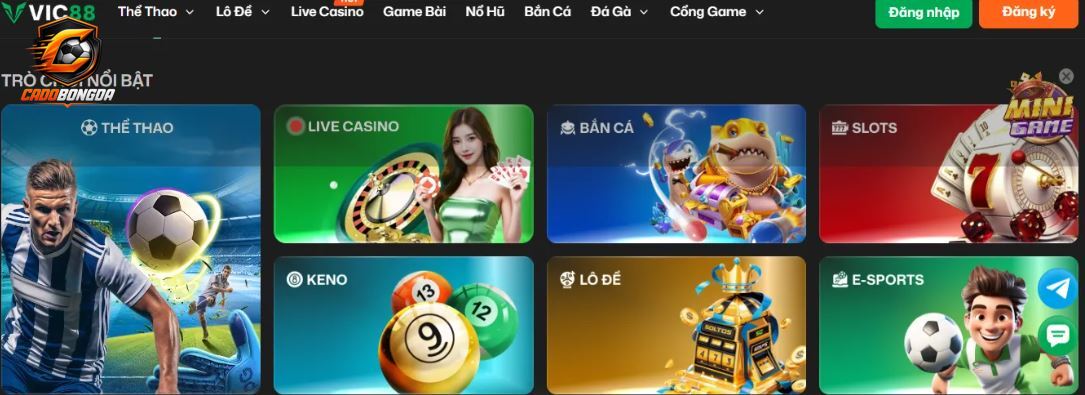 Cá cược thể thao hấp dẫn tại VIC88- Hàng loạt các giải đấu lớn